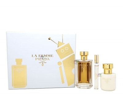 Prada La Femme YJ_Gift Set EDP 100ml + Body Lotion 100ml + EDP 10ml -  Radiant Hollywood Beauty Center